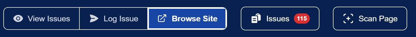 The Browse Site button is highlighted, ready for the user to navigate the page and explore the site.