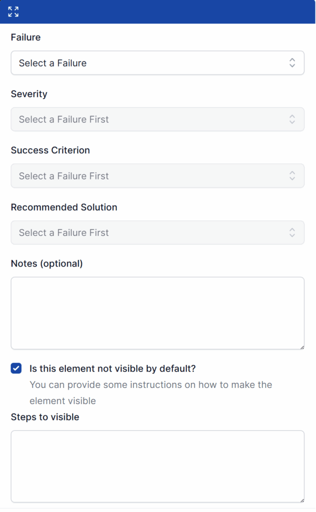 Recording Hidden Issues so there are more details on how to access them.