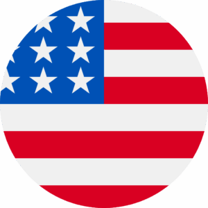 The United States American Flag design cropped into a circle Icon